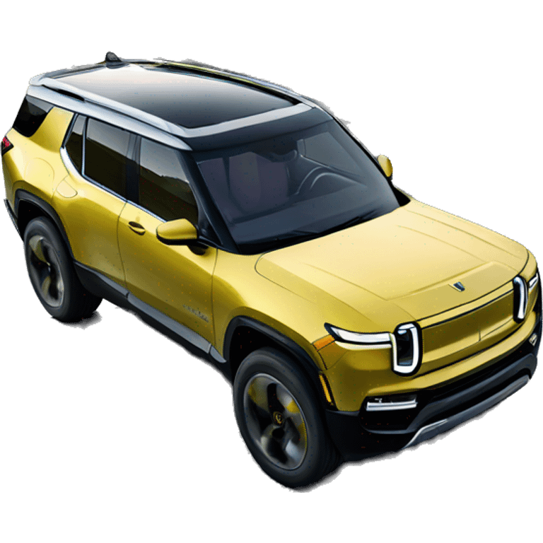 Rivian r3 car driving  emoji