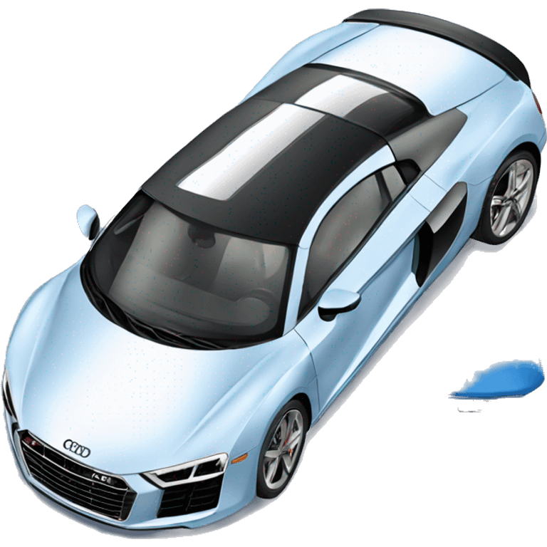 car audi r8 in blue emoji