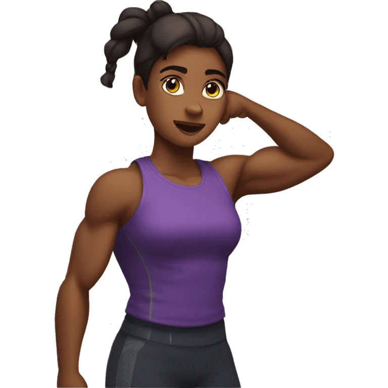 a girl with biceps emoji