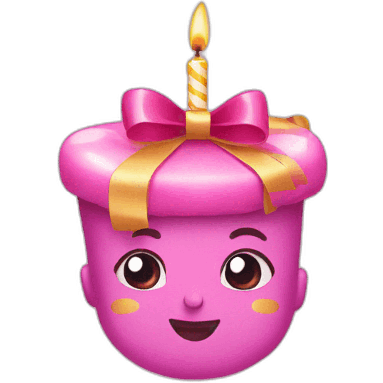 Birthday with bow  emoji