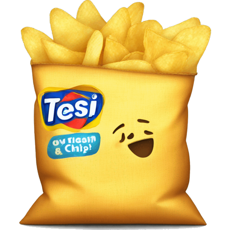 A bag of chips  emoji