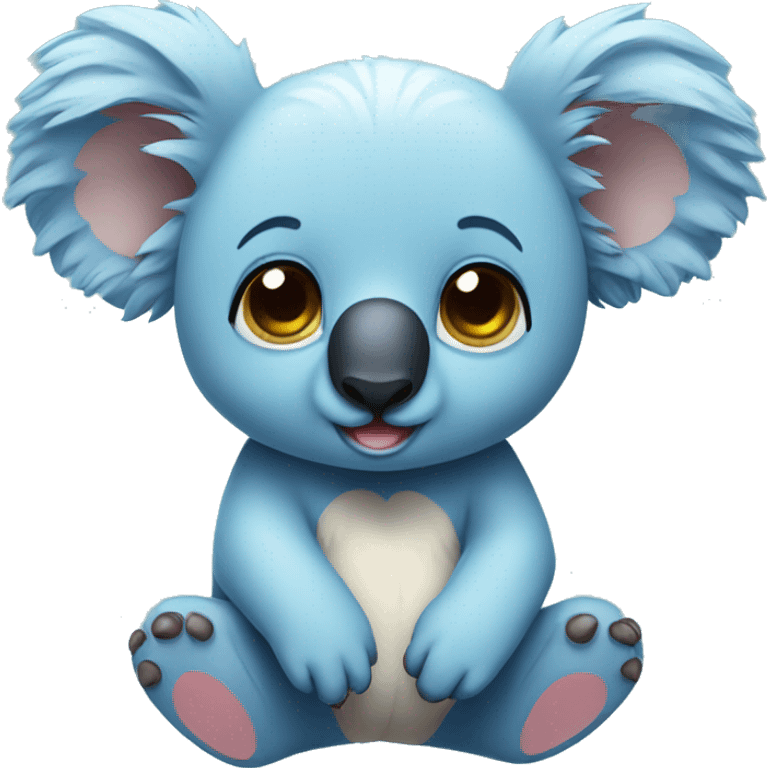 Cute blue koala emoji