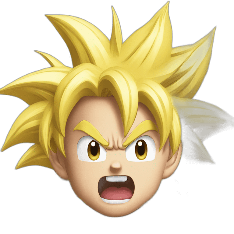 goku super saiyan open mouth emoji