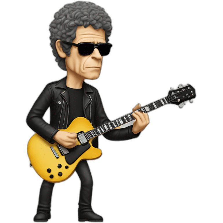 lou reed standing playing guitar emoji