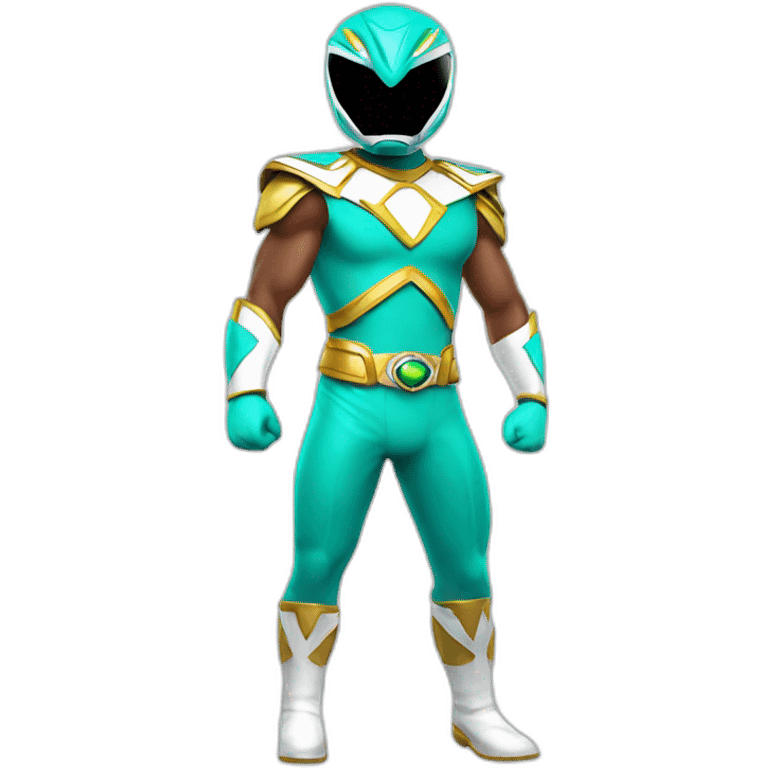 turquoise power ranger full body emoji