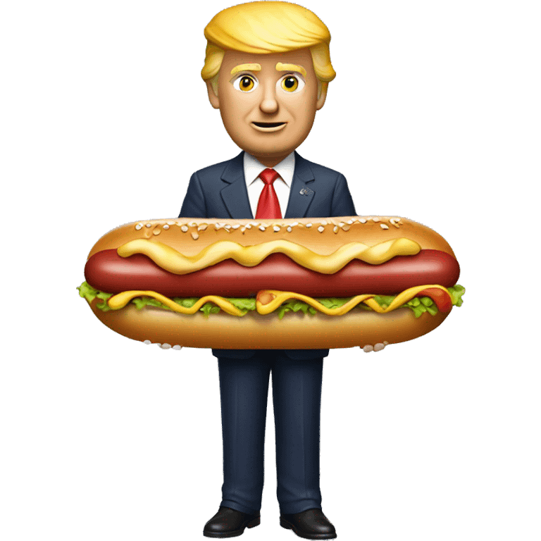 donald trump hotdog rider 3000 emoji