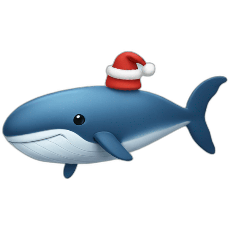 christmas whale emoji