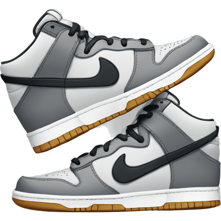 Grey Nike dunks emoji