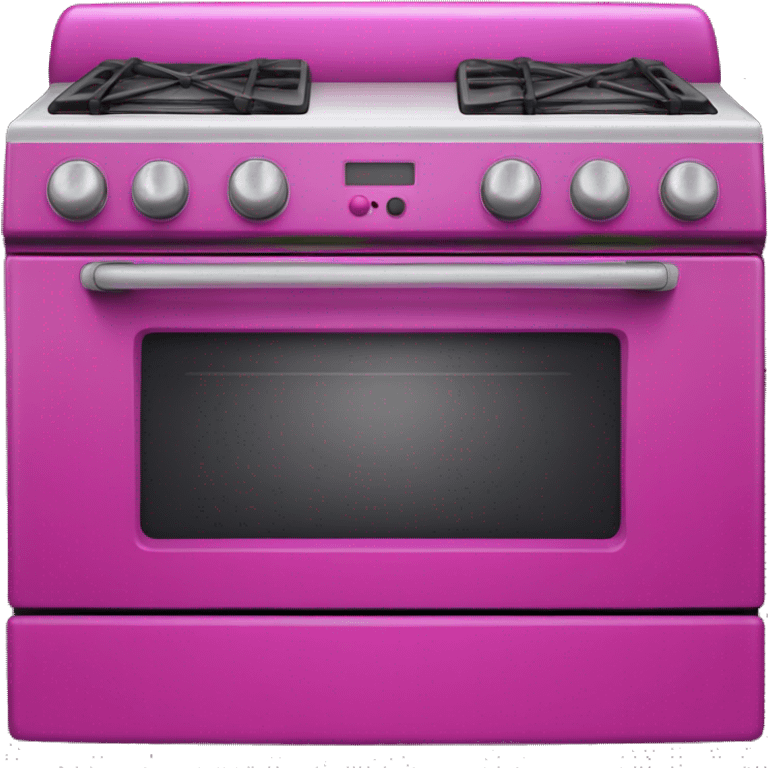 Realistic fuschia oven isolated.  emoji