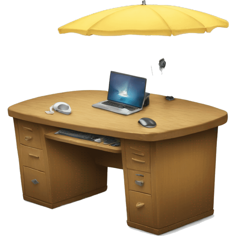 Surf desk emoji