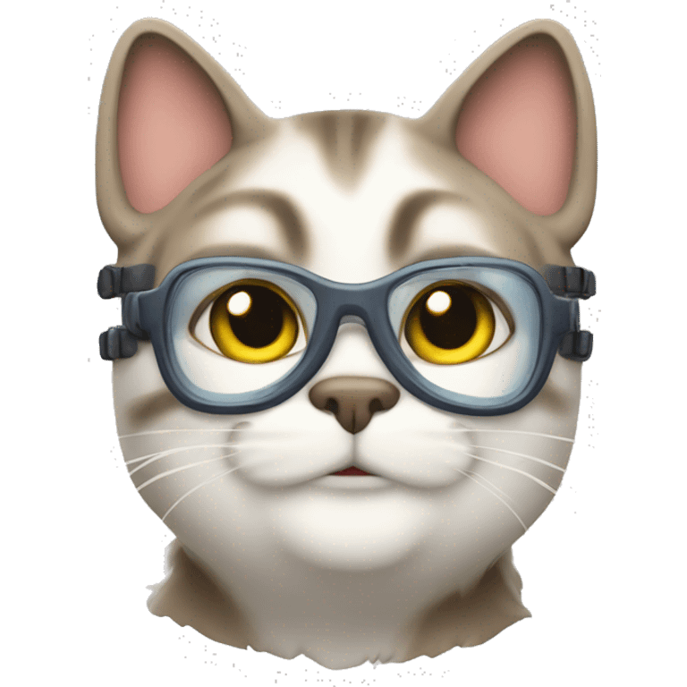 cat skiing  emoji