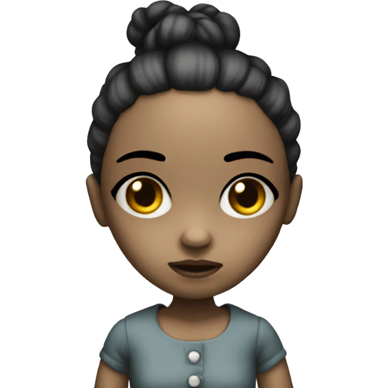 creepy girl doll emoji