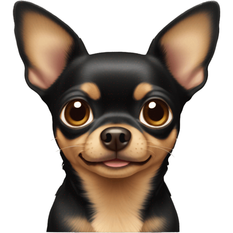 Black and brown chihuahua  emoji