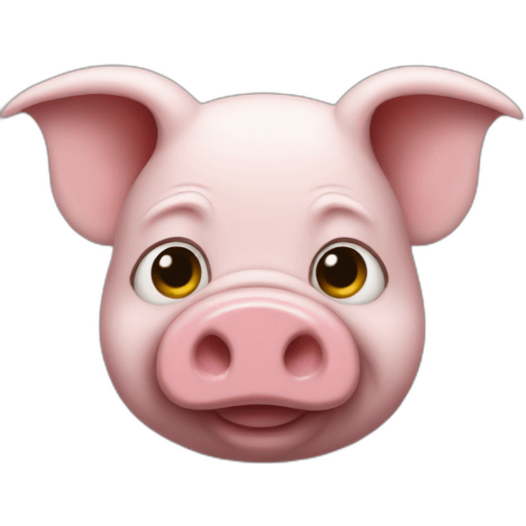 Pig as batman emoji