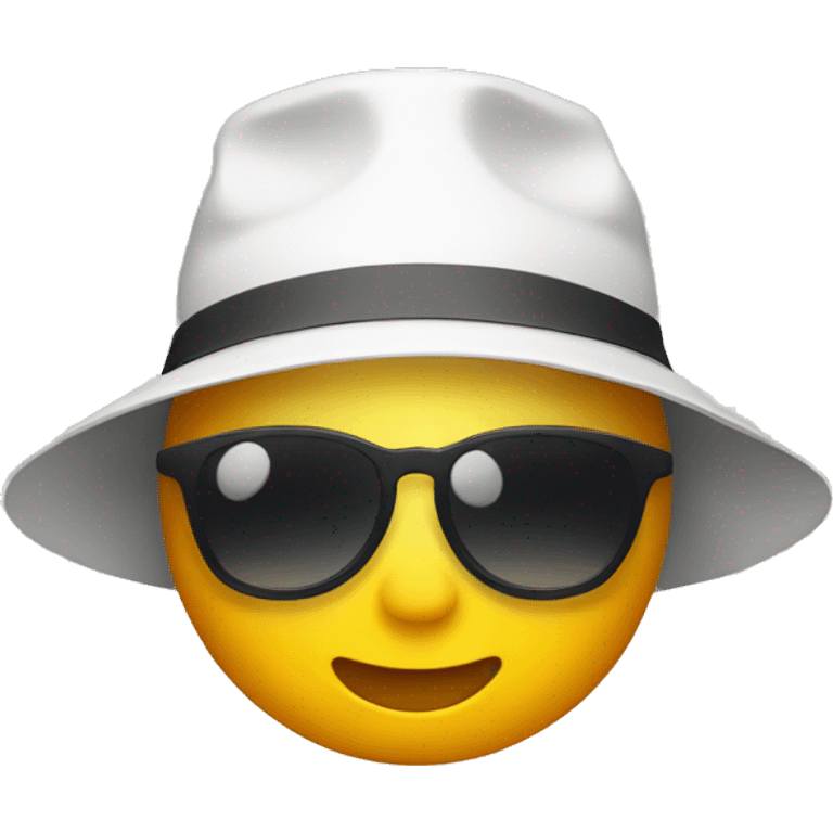 sun wearing a bucket hat emoji