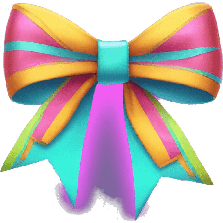 Neon bow emoji