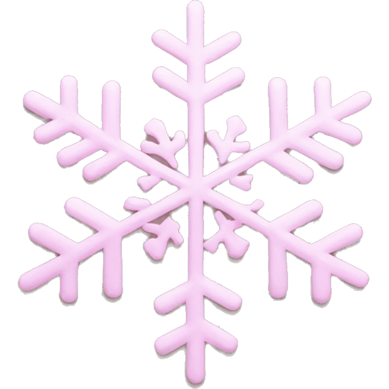 pastel pink snowflake  emoji