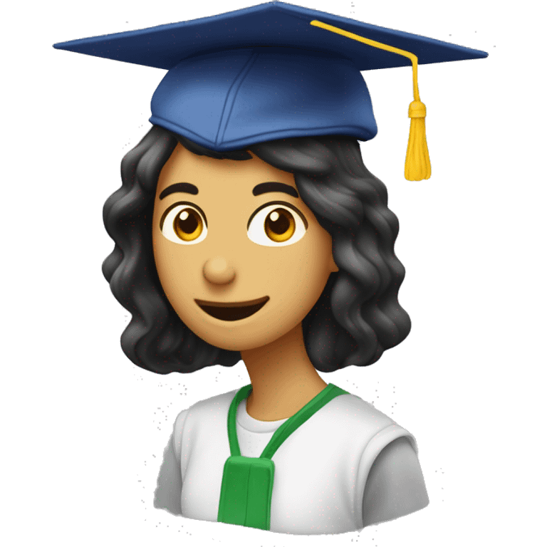 Student’s cap with énergie emoji