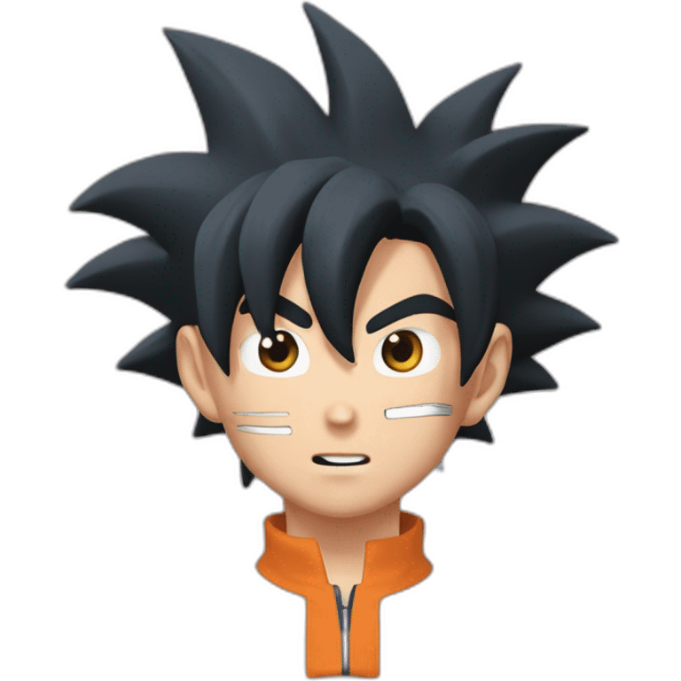 Son Goku qui serre la main de Naruto emoji