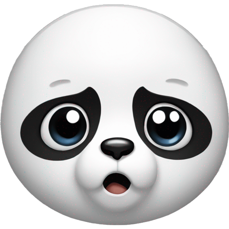 Stunned panda emoji