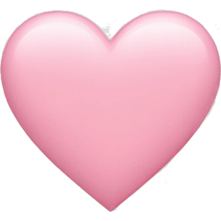 A light pink heart  emoji