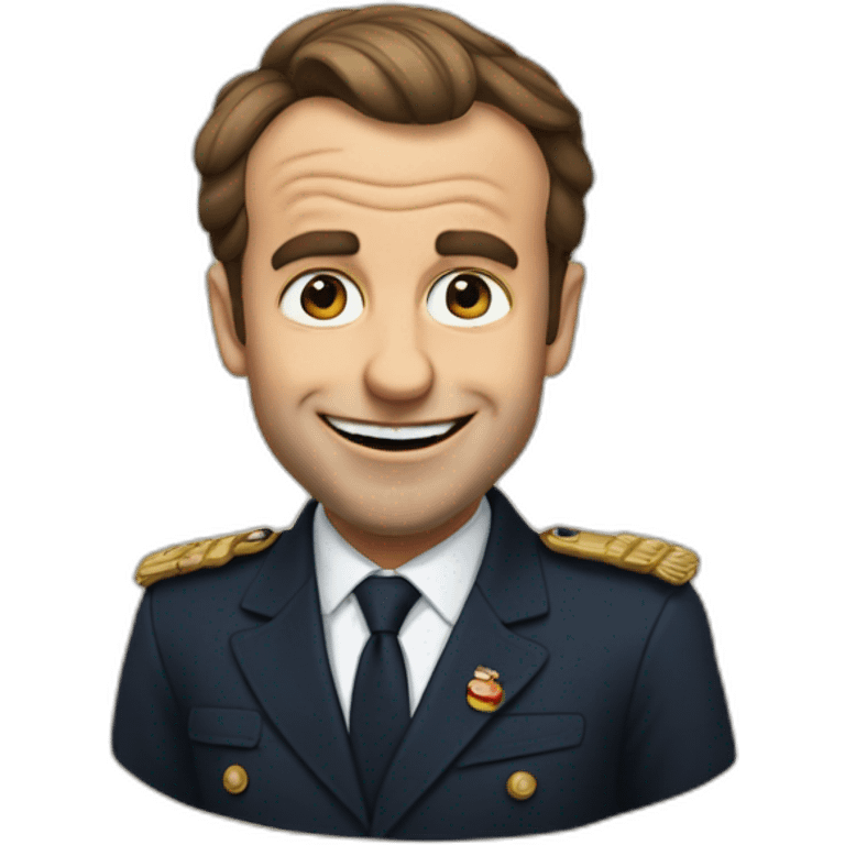 Macron qui fait une grimace emoji