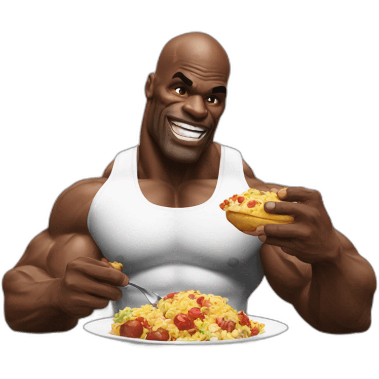 Ronnie coleman eating food emoji