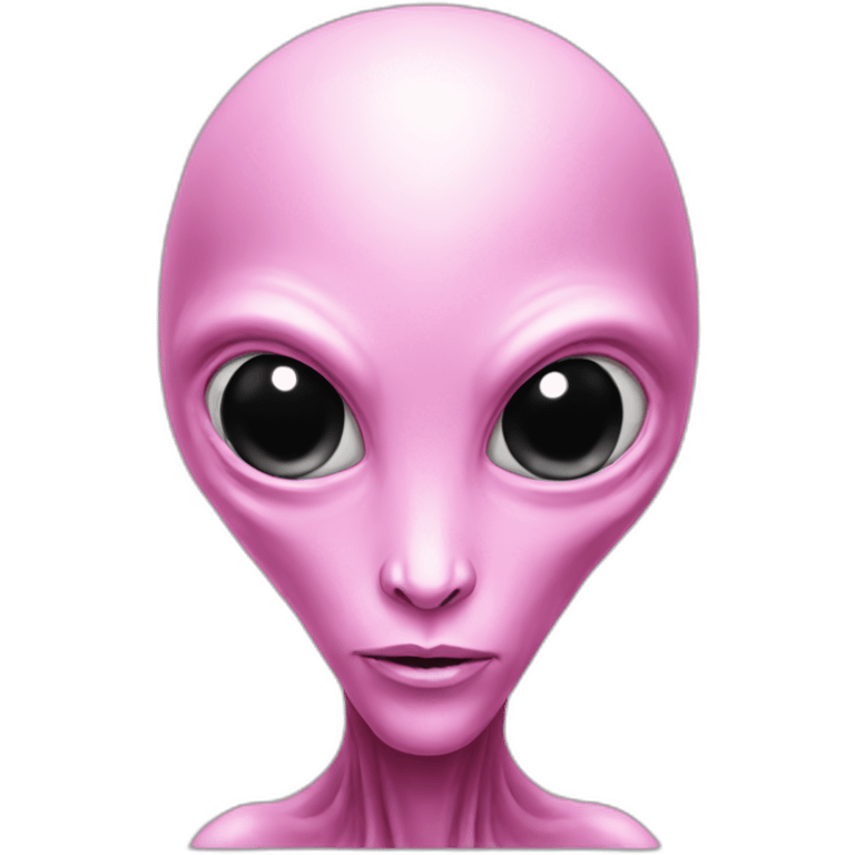 long head alien pink emoji