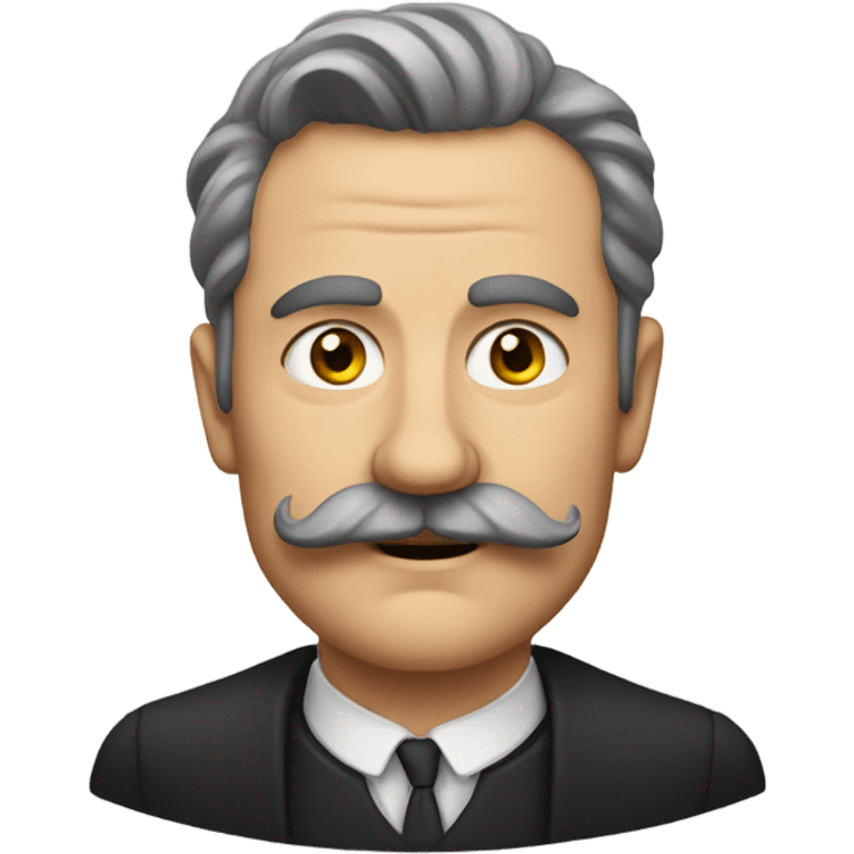 German with moustache emoji