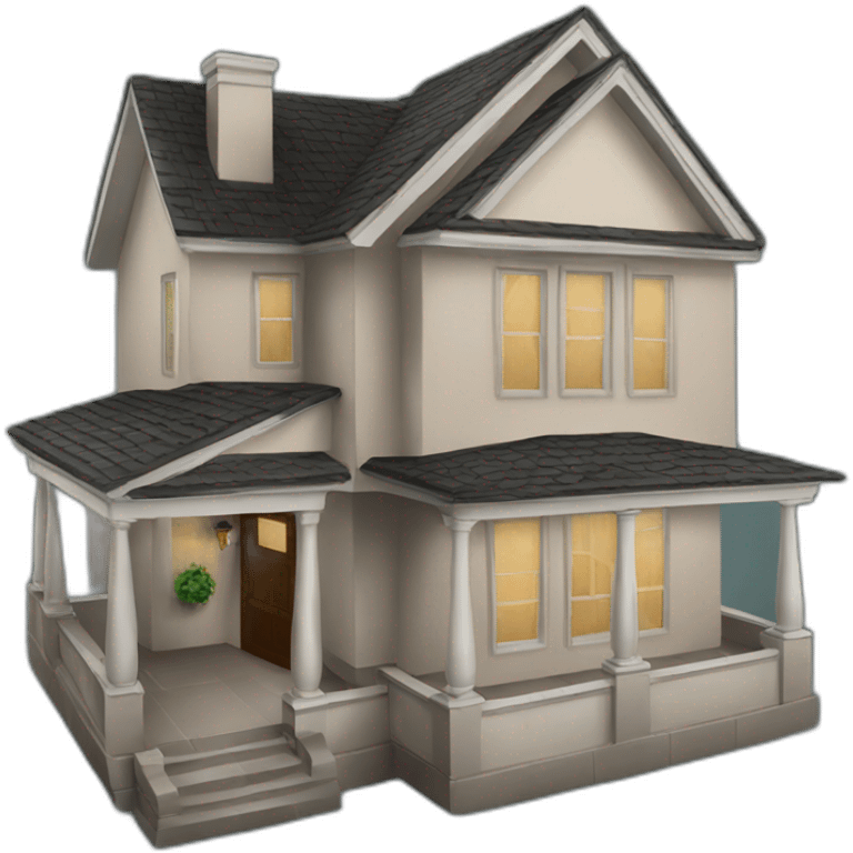 realistic house emoji