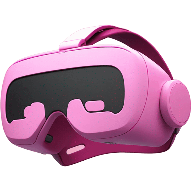 all-pink vr headset without human emoji