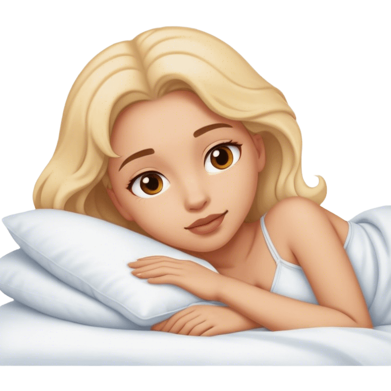 girl, laying in bed, intimate, areolas sfw emoji