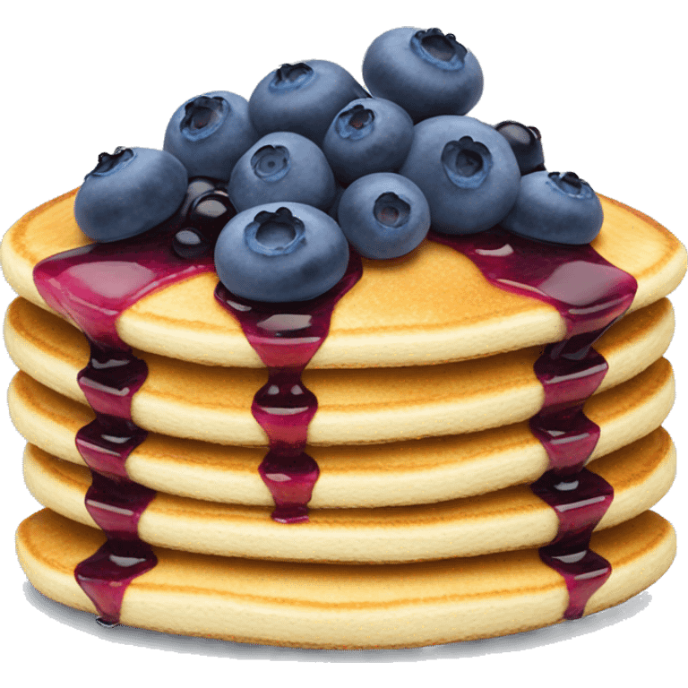 Pancakes with blueberries on top  emoji