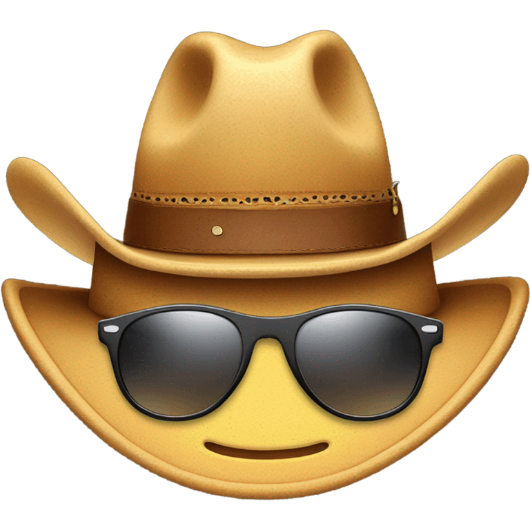 sunglasses and cowboy hat emoji