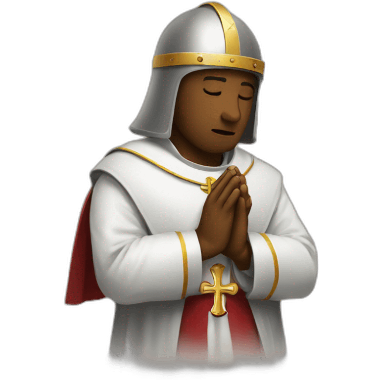 Knights Templar praying emoji