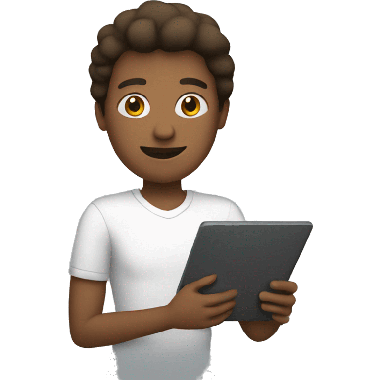 person holding tablet emoji