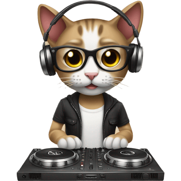 Cat dj emoji