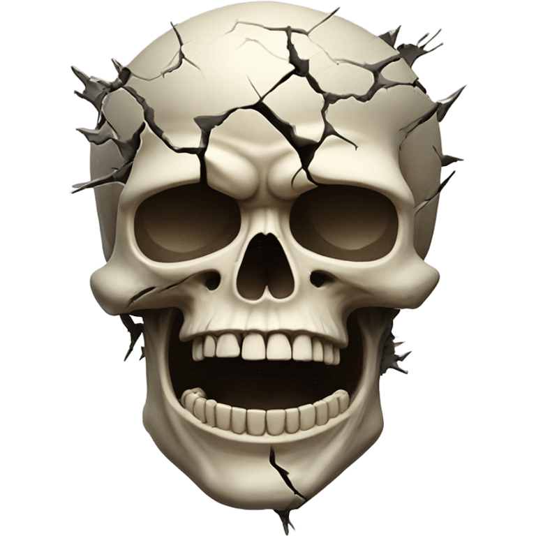 Skull with mind blown emoji