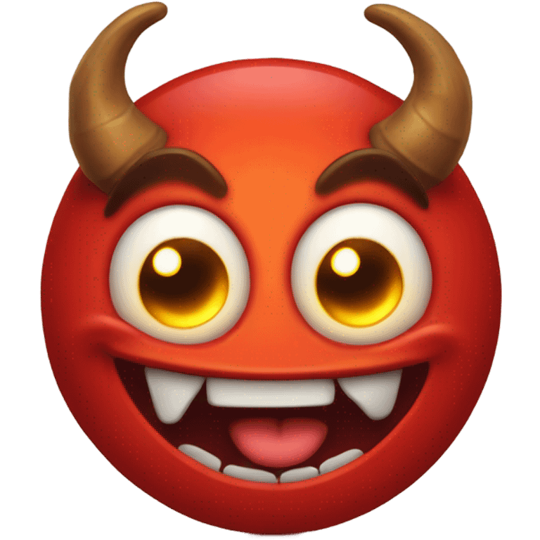 devil emoji in red emoji