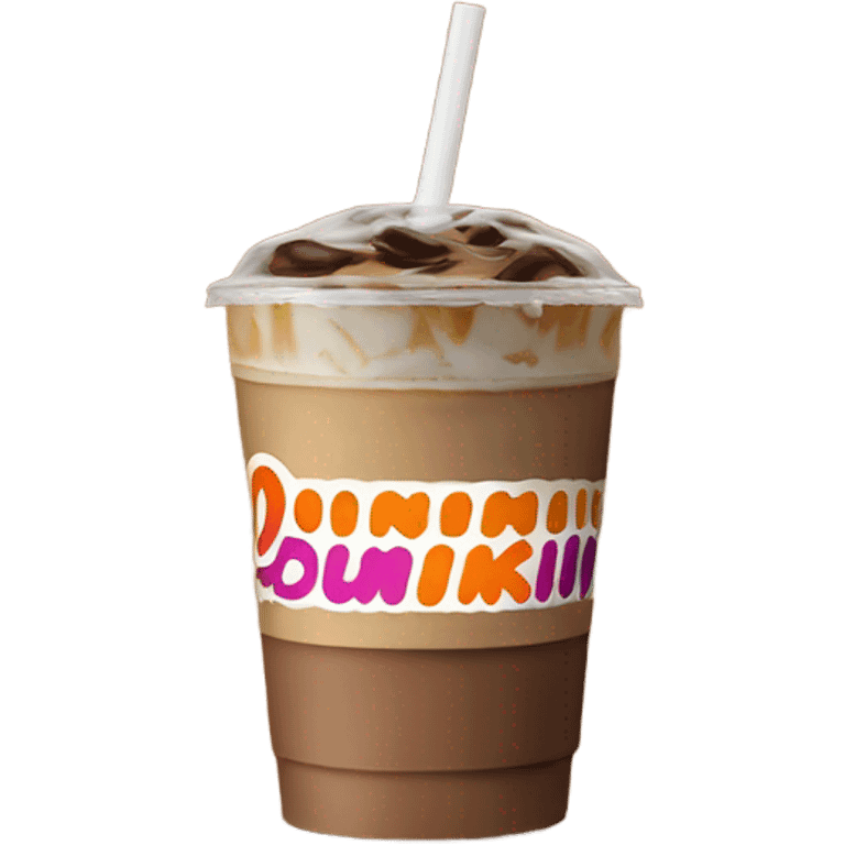 Dunkin iced coffee emoji