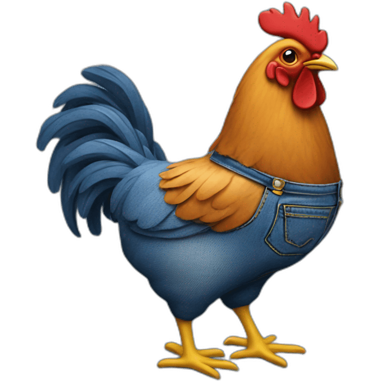 denim chicken emoji