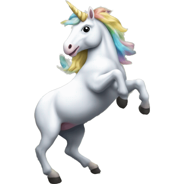 Unicorn dancing in money  emoji