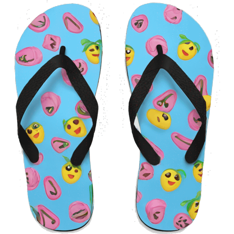 girls flip flops emoji