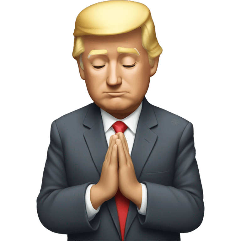 Donald Trump praying emoji