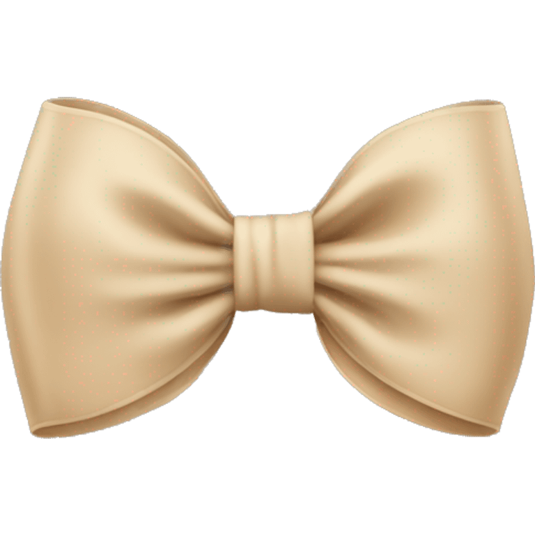 Beige bow emoji