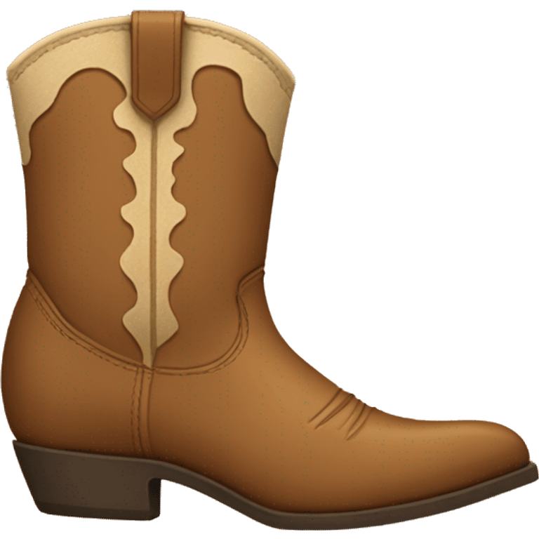 Light brown cowboy boot emoji