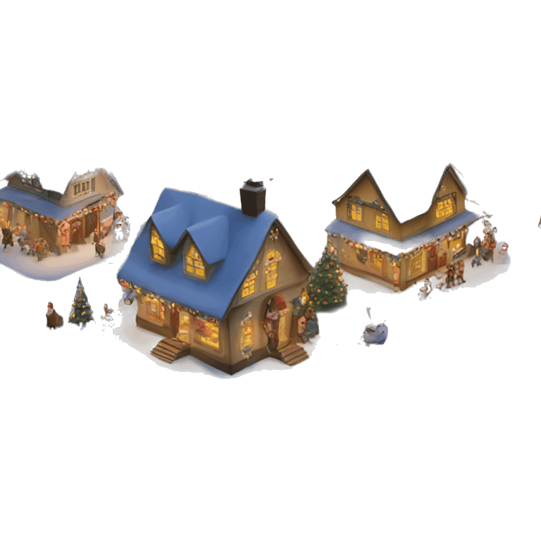 Christmas town emoji