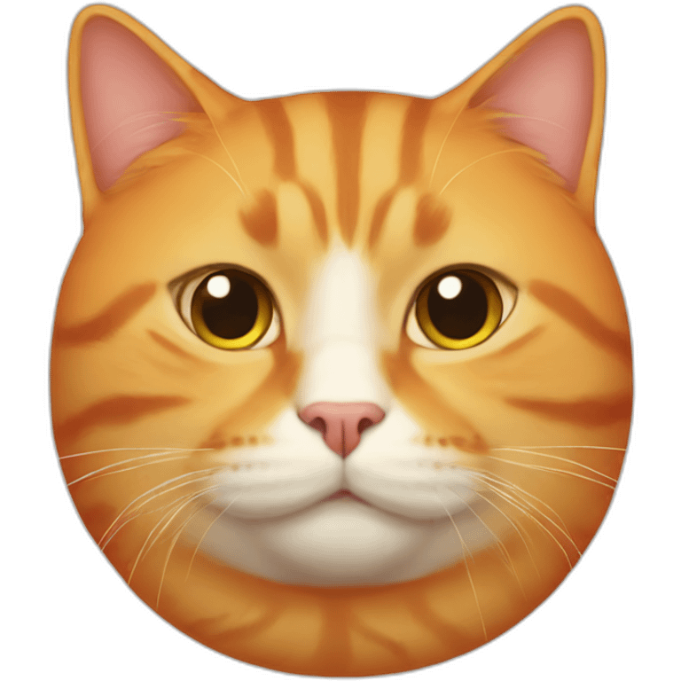 Fat-orange-cat emoji