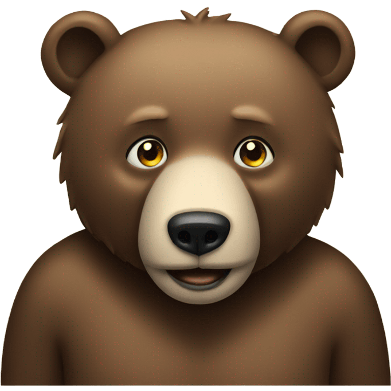 Sneak bear emoji