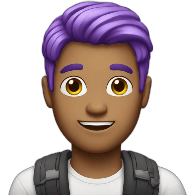 purple haired gay emoji